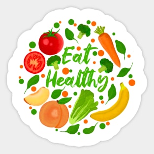 Eat Healthy Sticker
